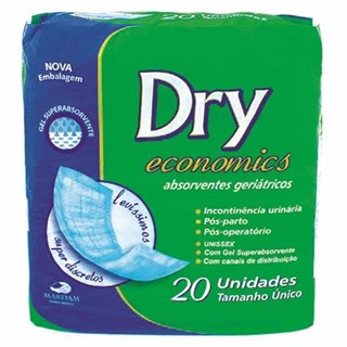 Absorvente Geriátrico Dry Economics Com 20 Unidades