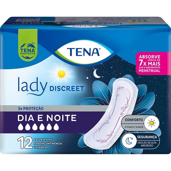 COMBO - 3 PACOTES - ABSORVENTE TENA LADY DISCREET EXTRA - 20 unid