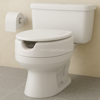 Assento Sanitário Elevado 13,5cm Com Tampa