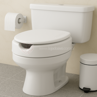 Assento Sanitário Elevado 7,5cm Com Tampa