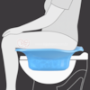 Bacia Para Banho de Assento no Vaso Sanitário - Portátil