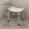 Banqueta de Banho com Altura Regulável