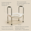 Barra de Apoio e Assento Elevado para Vaso Sanitário - Sit V