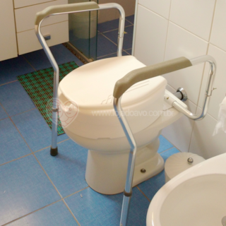 Barra de Apoio em Alumínio para Vaso Sanitário