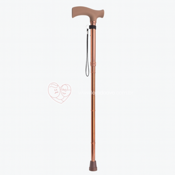 Bengala Dobrável Bronze com Regulagem