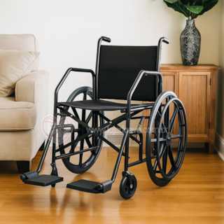 Cadeira de Rodas Dobrável em Aço