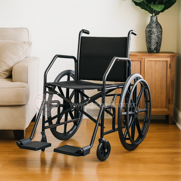 Cadeira de Rodas Dobrável em Aço