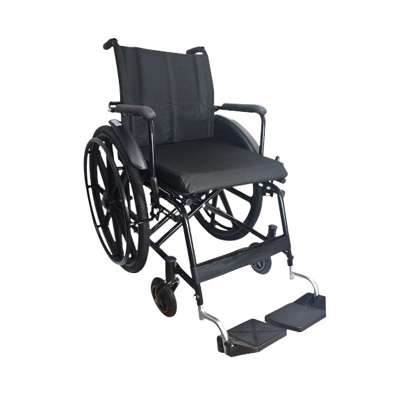 Cadeira de Rodas dobrável Pneu Inflável - Almofadada