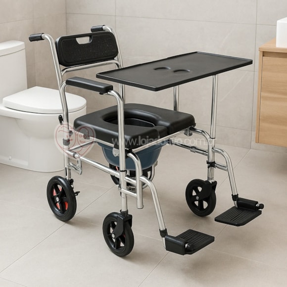 Cadeira de Rodas e Banho com Mesa