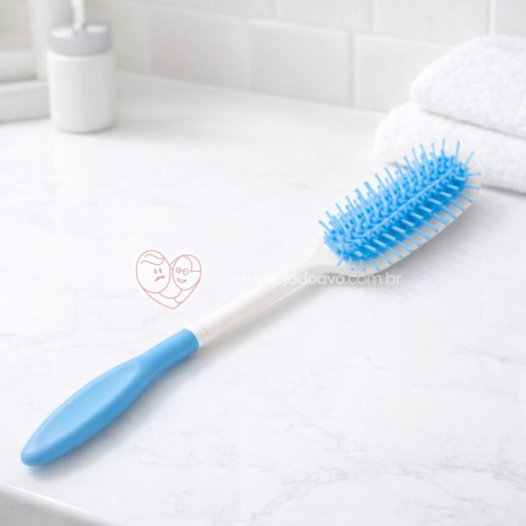 Escova de Cabelo com Cabo Longo