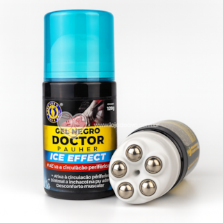 Gel Negro com Massageador - 120G