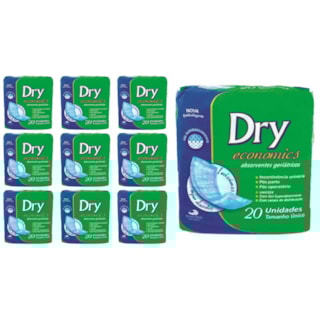 Kit com 10 pacotes - Absorvente Geriátrico Dry Economics