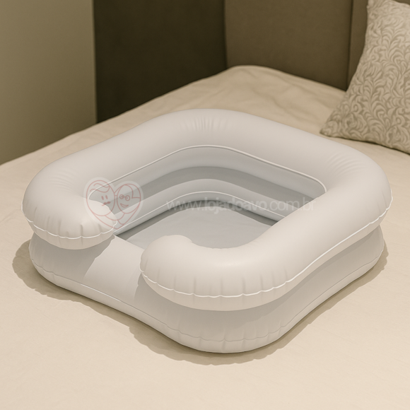 Lavatório Inflável para Higienização de Cabelos em Acamados