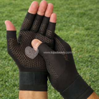 Luvas De Compressão Com Cobre Para Artrite E Tendinite