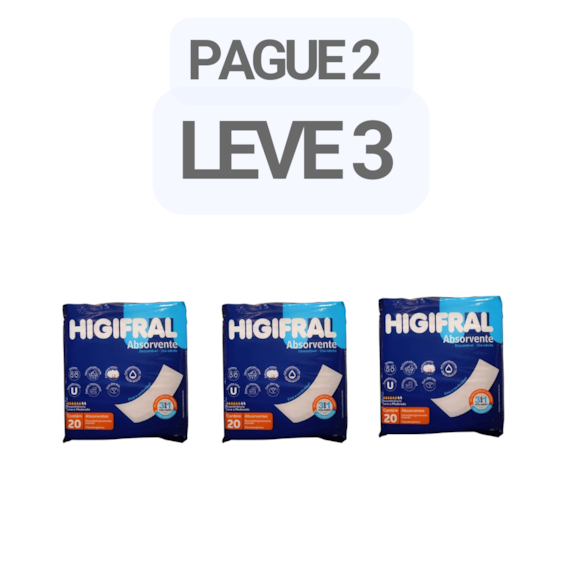 PAGUE 2 LEVE 3 - Absorvente Higifral