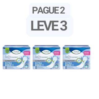 PAGUE 2 LEVE 3 - Absorvente Lady Discreet Extra