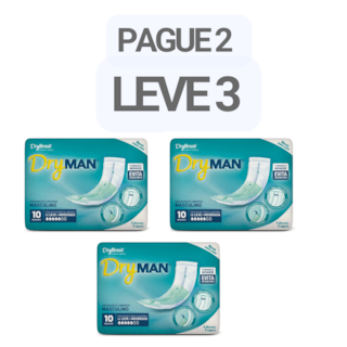PAGUE 2 LEVE 3 - Absorvente Masculino Dry Man
