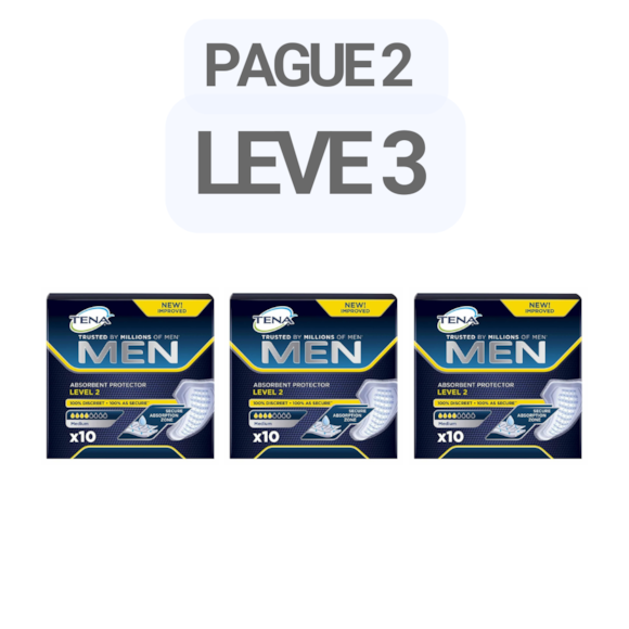 PAGUE 2 LEVE 3 - Absorvente Tena Men Nível 2