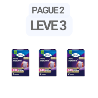 PAGUE 2 LEVE 3 - Fralda Pants Noturna com 7 unidades