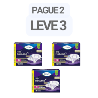 PAGUE 2 LEVE 3 - Fralda Tena Slip Noturna