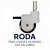 Roda para Cadeira Higiênica D60 Dellamed com Freio - unidade